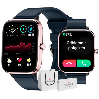 15. Giewont Pink and Navy Blue Smartwatch GW230-5