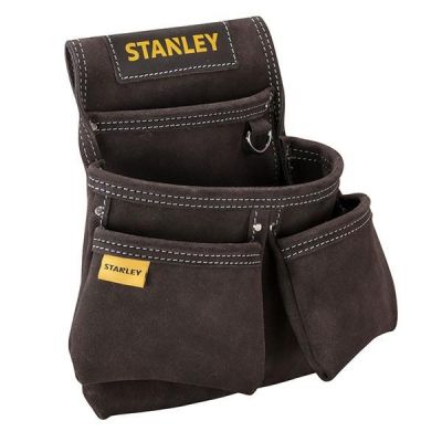 Belt pouch with 3 compartments and tape holder