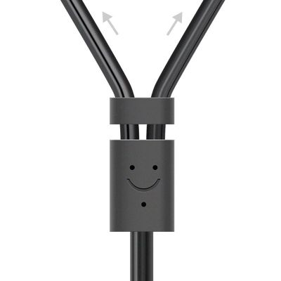 2. Ugreen AV102 10561 audio mini jack cable 3.5mm (female) - 2RCA (male) 0.25m - gray