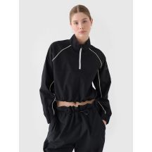 Women's cropped transition jacket with a stand-up collar 4F 4FRSS24TTJAF0886-20S