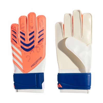 4. adidas Predator Glove Training Kids Goalkeeper Gloves White and Orange JN5361