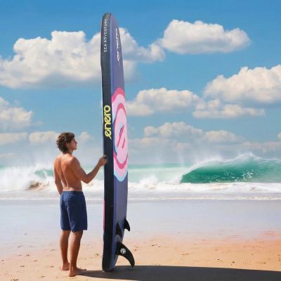 11. SET - ENERO INFLATABLE SUP BOARD 320x81x15CM PURPLE