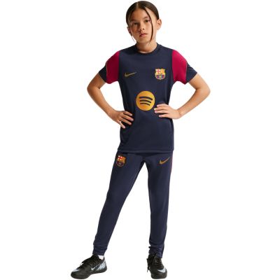 6. Nike FC Barcelona Strike Kids T-Shirt Navy Blue and Burgundy II3237 401