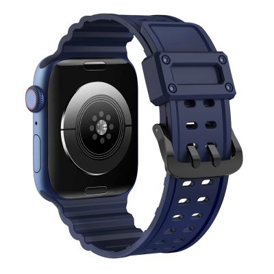 4. Strap Triple Protection for Apple Watch 38 / 40 / 41 mm band bracelet - navy blue