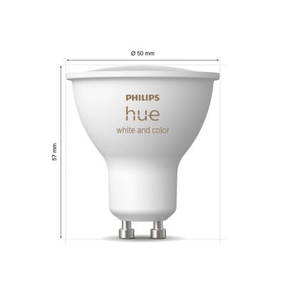 3. Philips Hue White and color ambiance Smart spotlight GU10 (3-pack)
