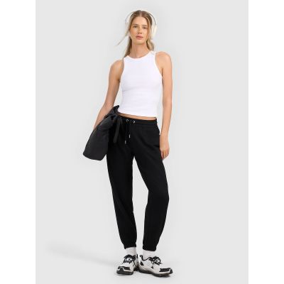 6. Women's slim ribbed knit top 4F 4FRAW25TSLEF310-10S