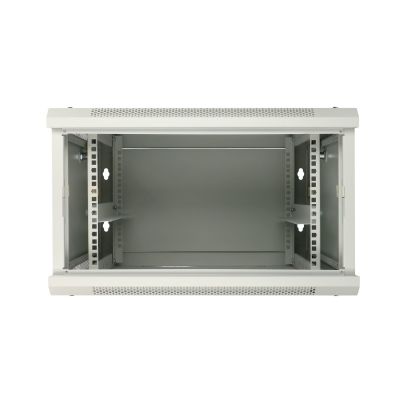 5. Extralink 6U 600x600 ASP Gray wall-mounted rack cabinet, solid sheet metal door