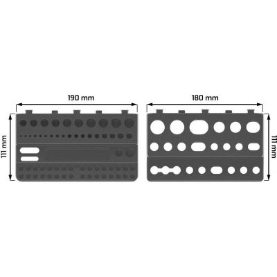 7. BINEER KISTENBERG SHELF ORGANIZER SET FOR SCREWDRIVERS AND DRILLS