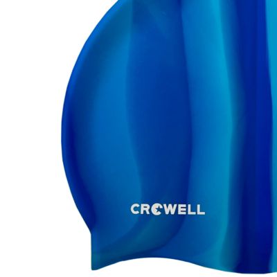 6. Crowell Multi Flame Silicone Swimming Cap, col. 13