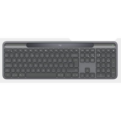 2. Logitech Signature Slim Solar+ K980 for Business Keyboard Universal RF Wireless + Bluetooth QWERTZ German Graphite