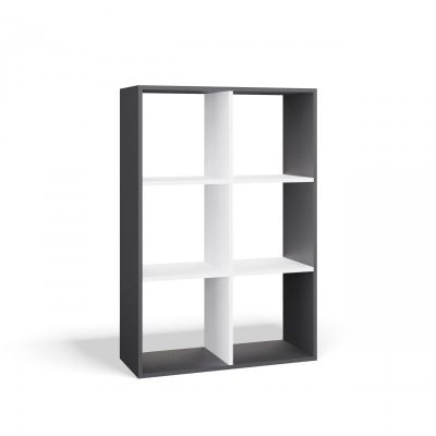 MALAX SHELVING 2X3 ANTHRACITE/WHITE