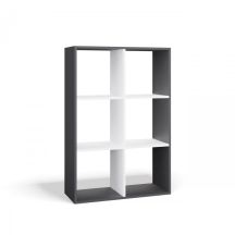 MALAX SHELVING 2X3 ANTHRACITE/WHITE