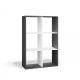 MALAX SHELVING 2X3 ANTHRACITE/WHITE
