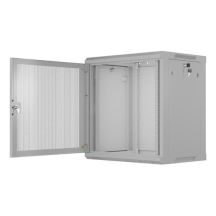 Lanberg 19" 12U 600X450 gray wall-mounted RACK installation cabinet with perforated doors (flat pack)