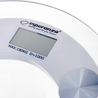 2. Esperanza Pilates EBS008W Bathroom Scale (transparent)