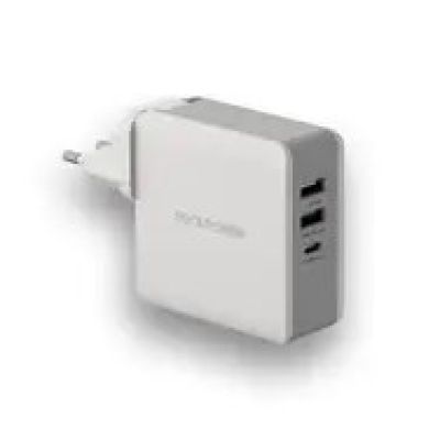 6. RealPower DeskCharge-65 Travel Universal Gray AC Internal