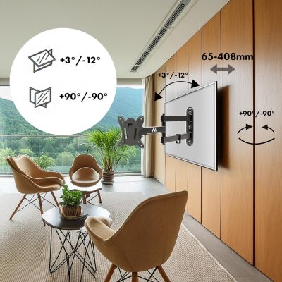 6. MACLEAN MOUNT FOR TV OR MONITOR MAX. VESA 100X100, 13-32", 30KG, BLACK MC-417