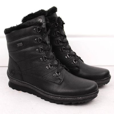 27. Remonte W RKR629B insulated leather ankle boots, black