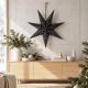 12. PAPER DECORATION STAR 50CM 7 ARMS BLACK