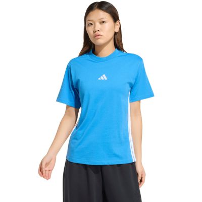 adidas Essentials 3-Stripes Cotton Women's T-Shirt Light Blue KC5197