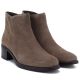 4. Women's leather ankle boots with a block heel, beige Sergio Leone BT-52-S