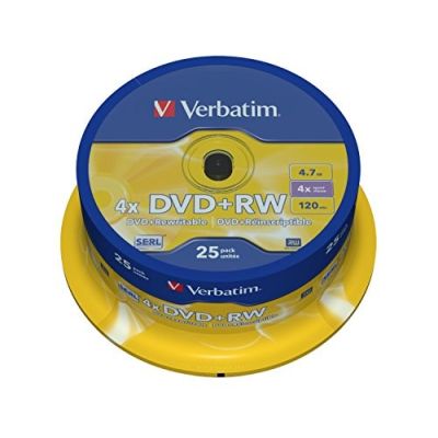 3. DVD+RW Verbatim 43489 (4.7GB; 4x; 10pcs; Cake)