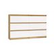 M6 MALWA CHEST OF DRAWERS 120CM 6 DRAWERS ART/WHITE SET