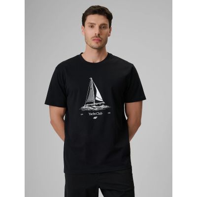 Men's relaxed T-shirt with print 4F 4FRSS26TTSHM3996-20S