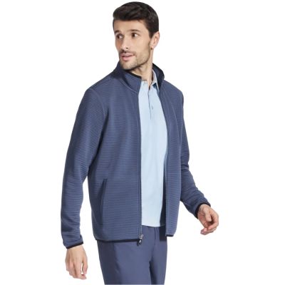 3. Skechers The Hoodless Hoodie Ottoman Jacket JA25-BLRD Blue M