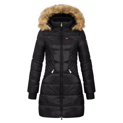 Women's PARKA Geographical Norway ABEILLE BLACK DISTRI LADY 2601-9 DBC BLACK (WY4579F/GN-NOIR)