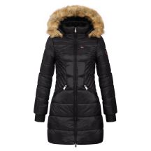 Women's PARKA Geographical Norway ABEILLE BLACK DISTRI LADY 2601-9 DBC BLACK (WY4579F/GN-NOIR)