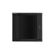 6. Lanberg WF01-6612-10B rack cabinet (12U; 635mm / 600mm / 600 mm; wall-mounted; Glass; 19''; black)