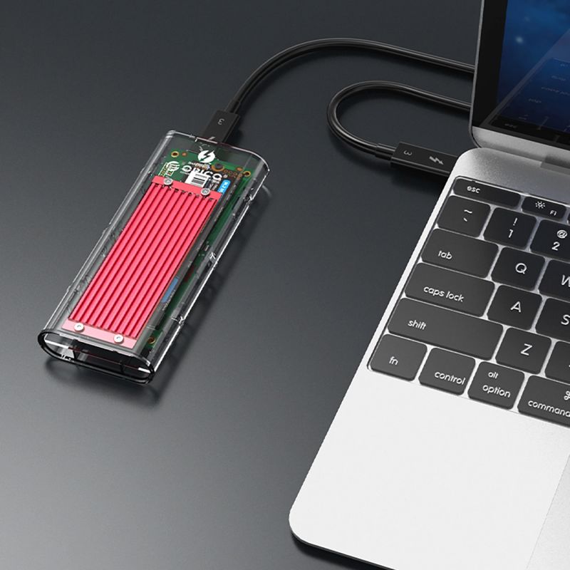 5. Orico TCM2-C3 M.2 NVME to USB-C 10Gb/s Disk Drive - Red