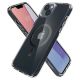 16. Spigen Ultra Hybrid Mag Case with MagSafe for iPhone 14 Plus - Clear Gray