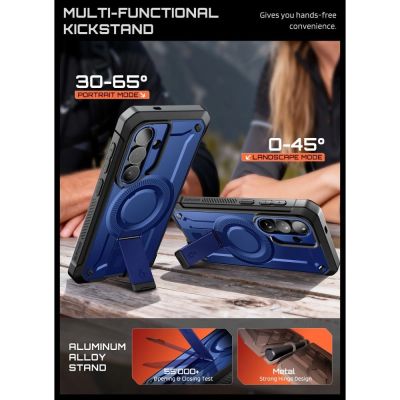 6. Supcase Unicorn Beetle Pro Mag MagSafe 2-Set Case for Samsung Galaxy S26 - Navy Blue and Black
