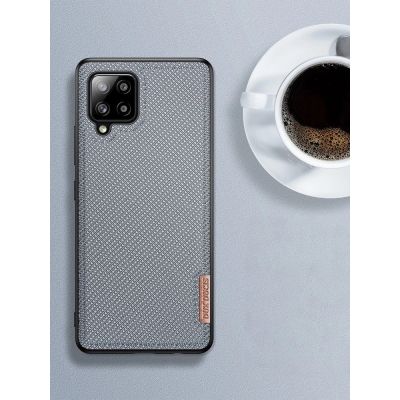 13. Dux Ducis Fino case covered with nylon material for Samsung Galaxy A42 5G green