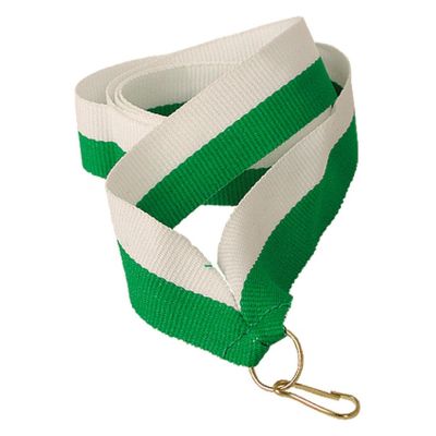 7. 11 mm ribbon - white and green