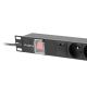 4. LANBERG RACK POWER STRIP PDU 19" (1U, 16A, 6X 230V PL, 2M, BLACK) PDU-06E-0200-BK