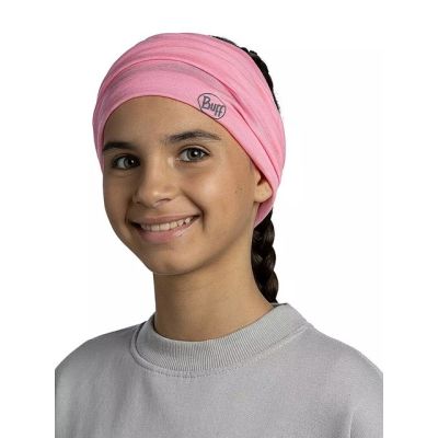 4. Children's bandana BUFF MERINO LIGHTWEIGHT SOLID ROSE PINK