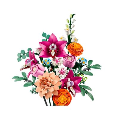 14. LEGO ICONS 10342 Botanicals - Beautiful Bouquet of Pink Flowers