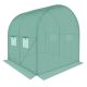 4. GREENHOUSE GARDEN TUNNEL 200x200x200CM PE GREEN STEEL STRUCTURE