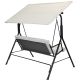 11. 3-SEATER GREY GARDEN AND BALCONY SWING
