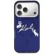 3. Karl Lagerfeld IML Choupettes Karl Script Logo MagSafe Case for iPhone 17 Pro - Blue