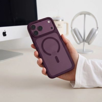 9. Tech-Protect Magmat Magsafe CC Case for iPhone 18 Pro / 17 Pro - Burgundy Matte