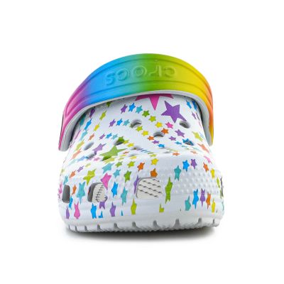 2. CROCS CLASSIC DISCO DANCE PARTY CLOG T SHIMMER/MULTI FLOPS 208096-0ZT