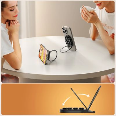9. Joyroom JR-ZS418 Smartphone Holder with Stand and Suction Cups with MagSafe - Black