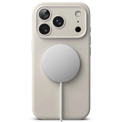 4. Ringke Silicone MagSafe Case for iPhone 18 Pro - Beige