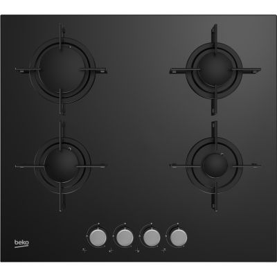 4. Beko Gas Hob HILG64220S (4 burners; black)