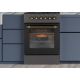 2. Gas-electric cooker MPM-56-KRM-13 50 cm Black Retro, convection