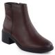 Women's insulated ankle boots with a block heel, burgundy Sergio Leone BT25239